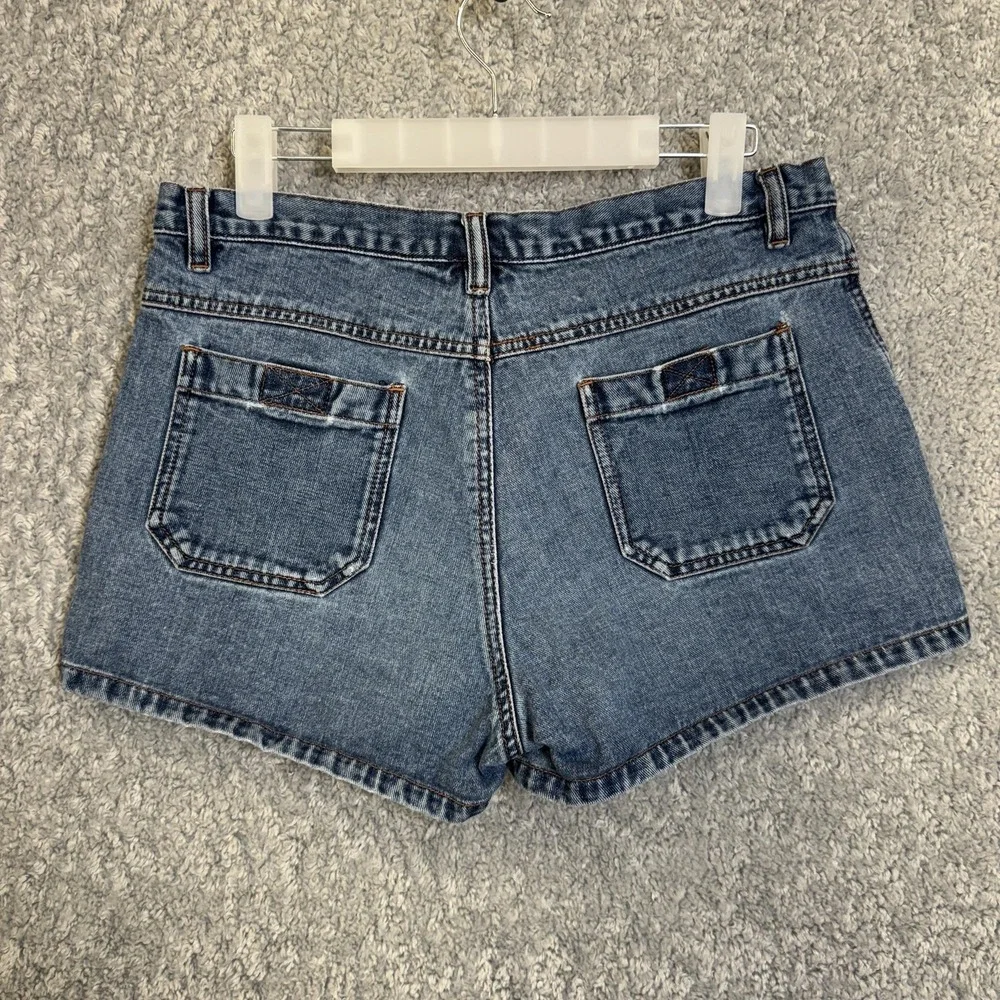 Calvin Klein Jeans Shorts Womens Size 9 Blue Denim High‎ Rise Vintage Style 90s